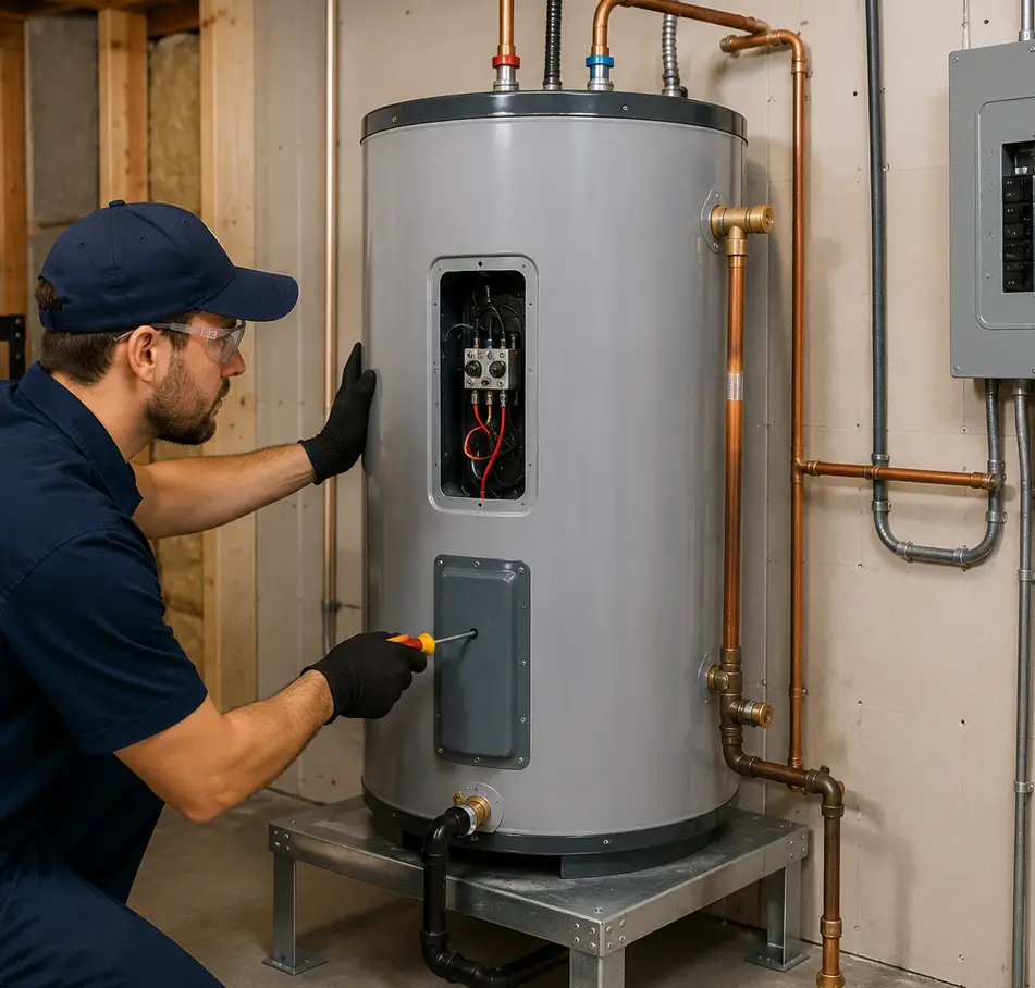 electric heater installation