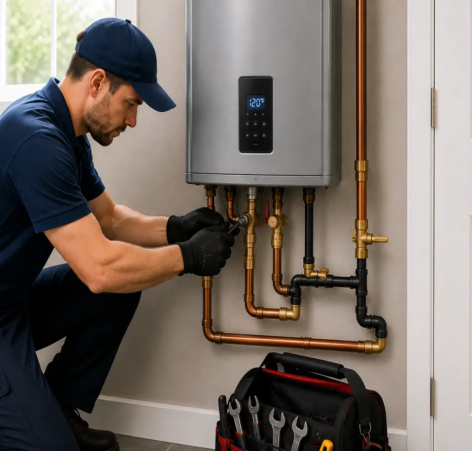 newly replaced water heater